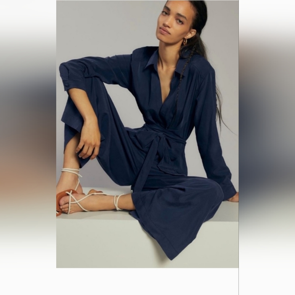 Anthropology wide leg pant suite